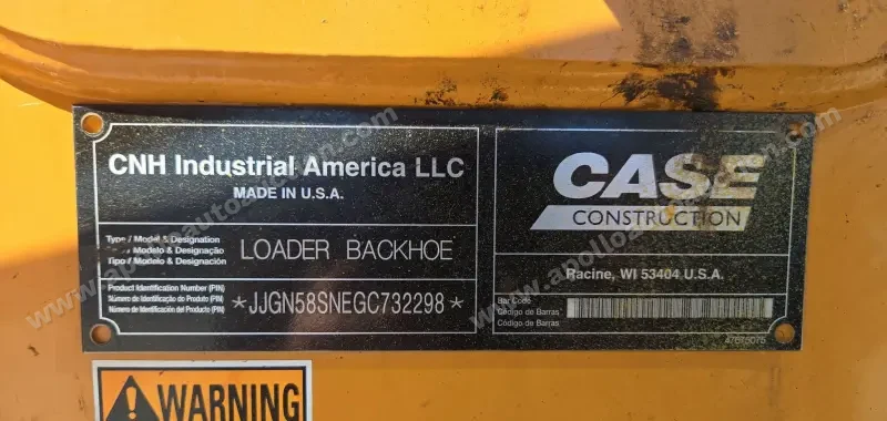 2016 Case 580 Super N photo 170