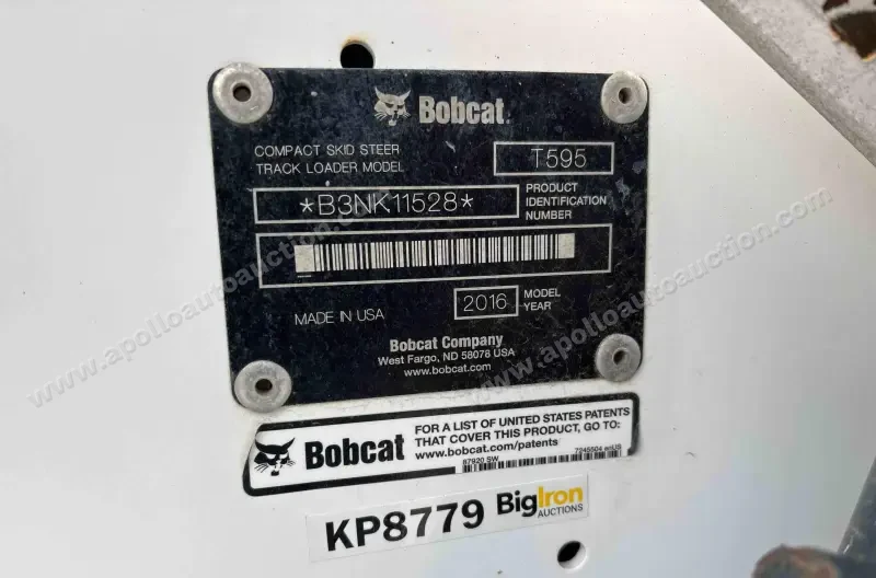 2016 Bobcat T595 Compact Track Loader photo 23